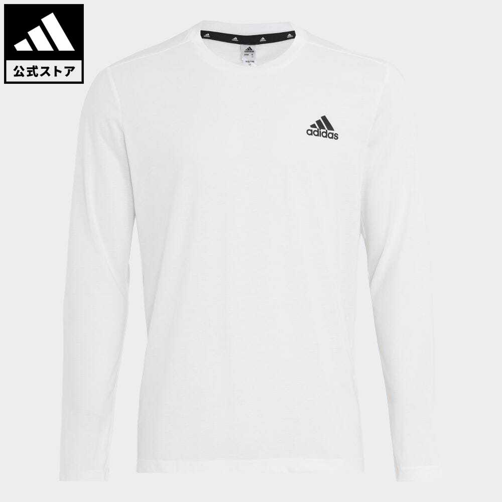 【40%OFF 6/4-6/11】【公式】アディダス adidas 返品可 ジム・トレーニング M D2M FR LG ロングTシャツ メンズ ウェア・服 トップス Tシャツ 白 ホワイト GT5566 ロンt p0604