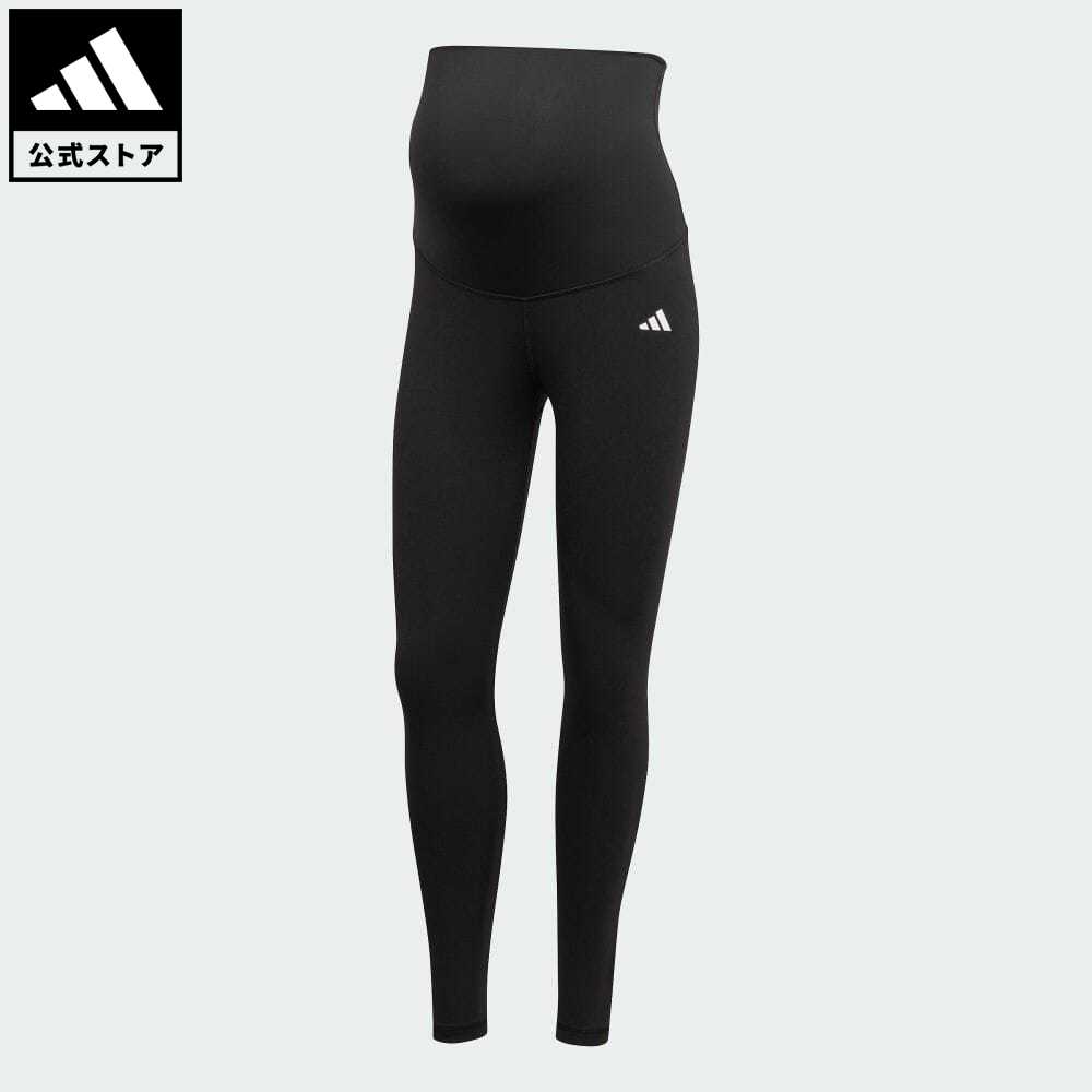 【公式】アディダス adidas 返品可 ヨガ トレーニング エッセンシャルズ 7/8丈レギンス（マタニティ） レディース ウェア・服 ボトムス タイツ・レギンス 黒 ブラック HF6619 スポーツウェア レギンス