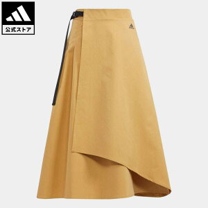 【1,000円OFFクーポン対象 07/14 10:00〜07/18 09:59】【公式】アディダス adidas 返品可 PRSVE ルーズフィット ラップスカート スポーツウェア レディース ウェア・服 ボトムス スカート ベージュ HM2761