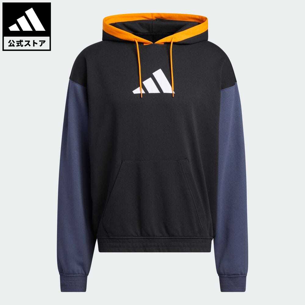 【公式】アディダス adidas 返品可 バスケットボール レジェンド ヘビーウェイト バスケットボールパーカー メンズ ウェア・服 トップス パーカー(フーディー) スウェット（トレーナー） 黒 ブラック H61048 トレーナー