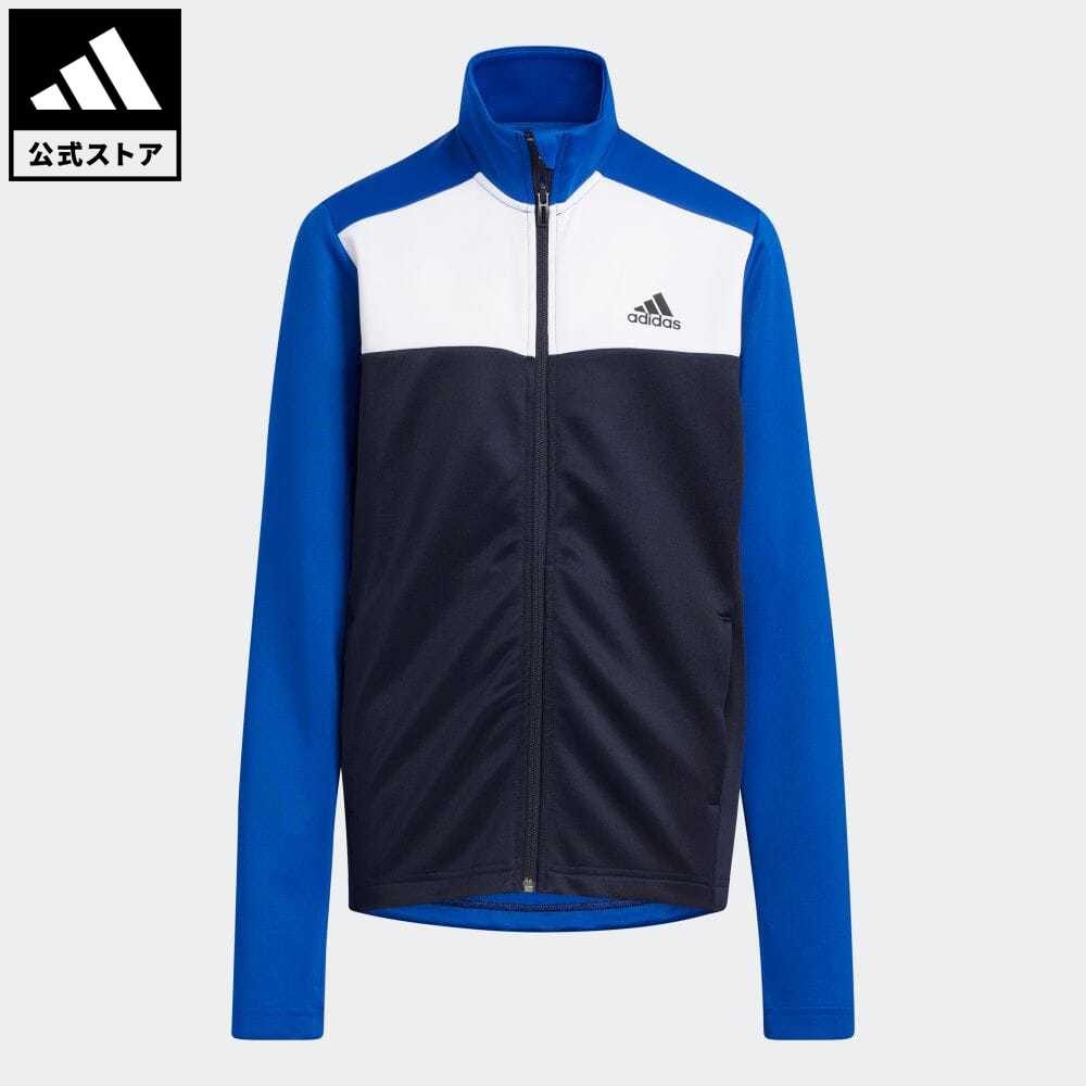 【公式】アディダス adidas 返品可 トラックスーツ ジャケット スポーツウェア キッズ／子供用 ウェア・服 アウター ジャケット ジャージ 青 ブルー HM7133のサムネイル