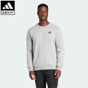 【公式】アディダス adidas 返品可 エッセンシャルズ フリース スウェットシャツ スポーツウェア メンズ ウェア 服 トップス スウェット（トレーナー） グレー H12221