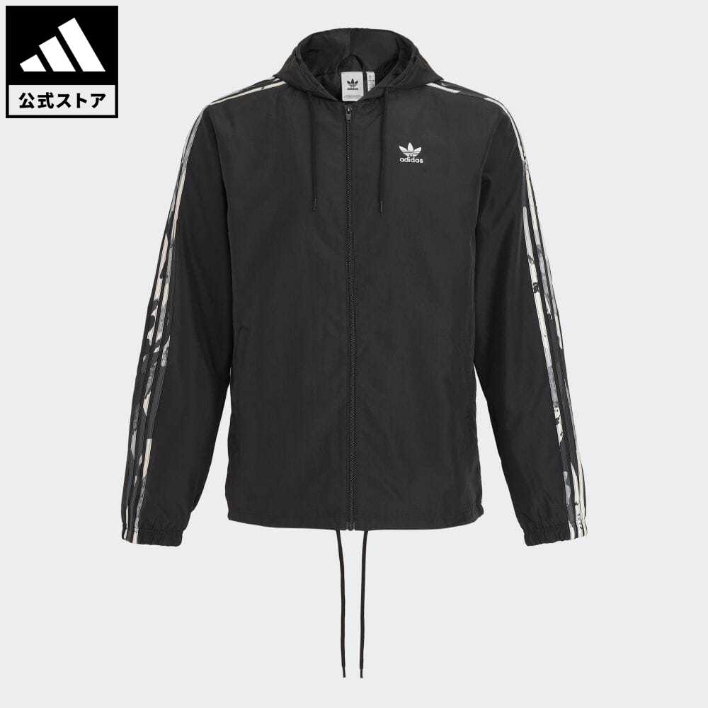 【50%OFFクーポン対象 11/16 10:00〜11/21 23:59】【公式】アディダス adidas 返品可 カモ シリーズ ウインドブレーカー オリジナルス メンズ ウェア・服 アウター ウインドブレーカー 黒 ブラック HK5139のサムネイル