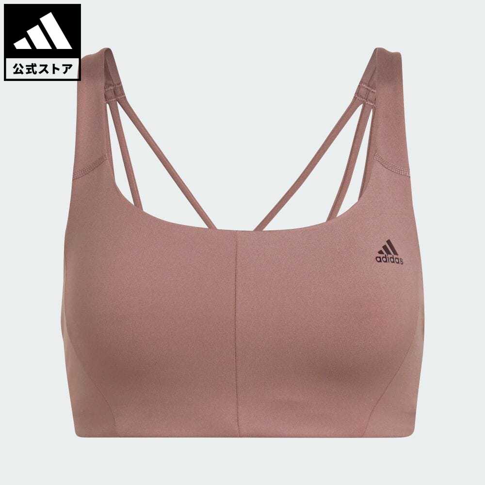 【公式】アディダス adidas 返品可 ジム・トレーニング CoreFlow ミディアムサポートブラ レディース ウェア・服 トップス スポーツブラ・スポブラ ブラウン HL8566のサムネイル