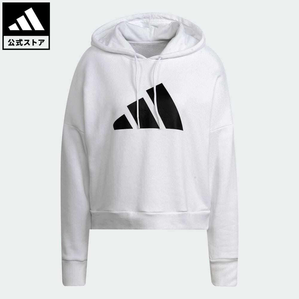 【70%OFF】 【公式】アディダス adidas 返品可 アディダス スポーツウェア フューチャー アイコン パーカー スポーツウェア レディース ウェア・服 トップス パーカー(フーディー) スウェット（トレーナー） 白 ホワイト H24083 トレーナーのサムネイル