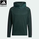 【公式】アディダス adidas 返品可 ゴルフ COLD. RDY 保温 長袖プルオーバーフーディー メンズ ウェア・服 トップス スウェット（トレーナー） 緑 グリーン HF6509 Gnot その1