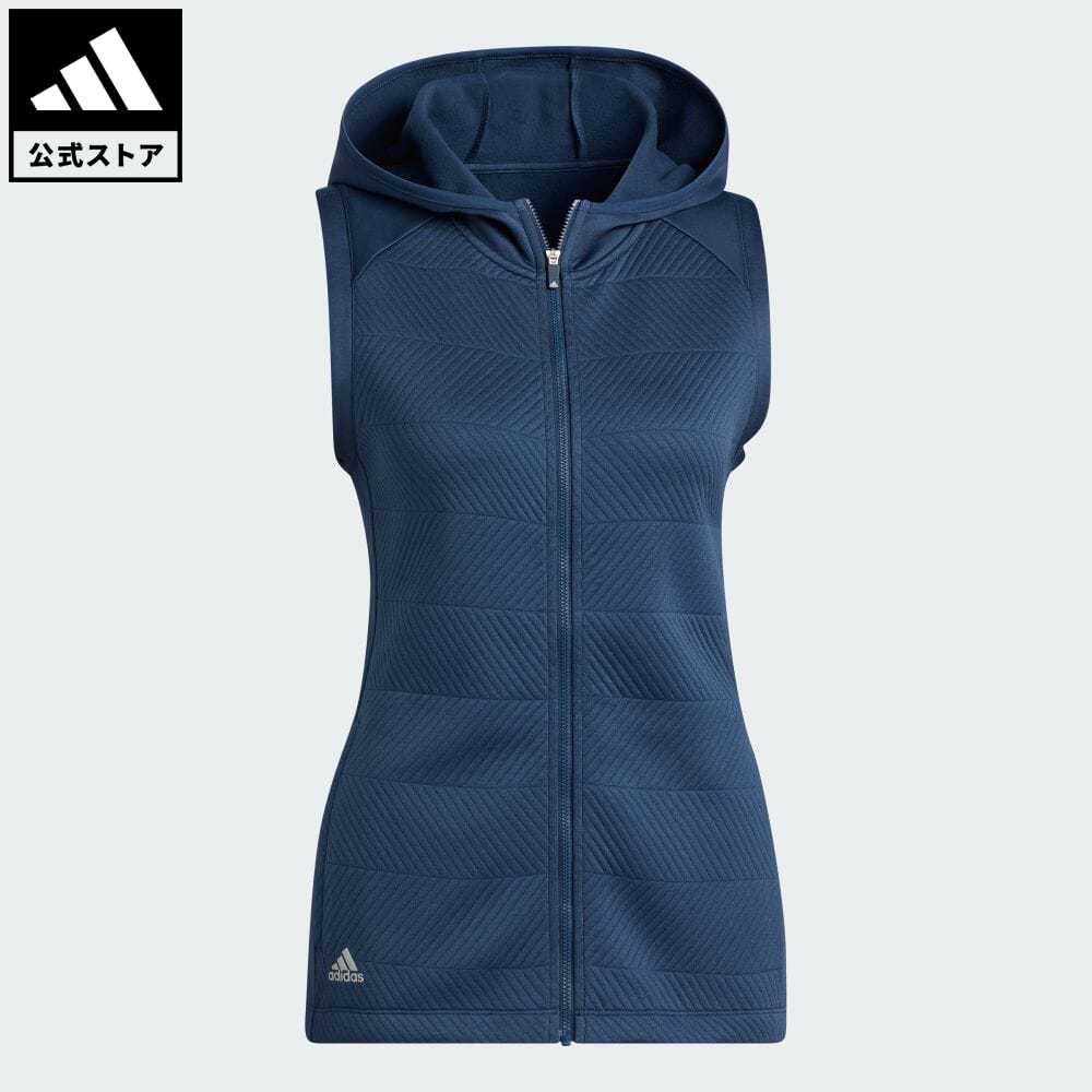 【公式】アディダス adidas 返品可 ゴルフ COLD. RDY 保温 フルジップフーディーベスト レディース ウェア・服 アウター ベスト 青 ブルー HG6965 Gnot