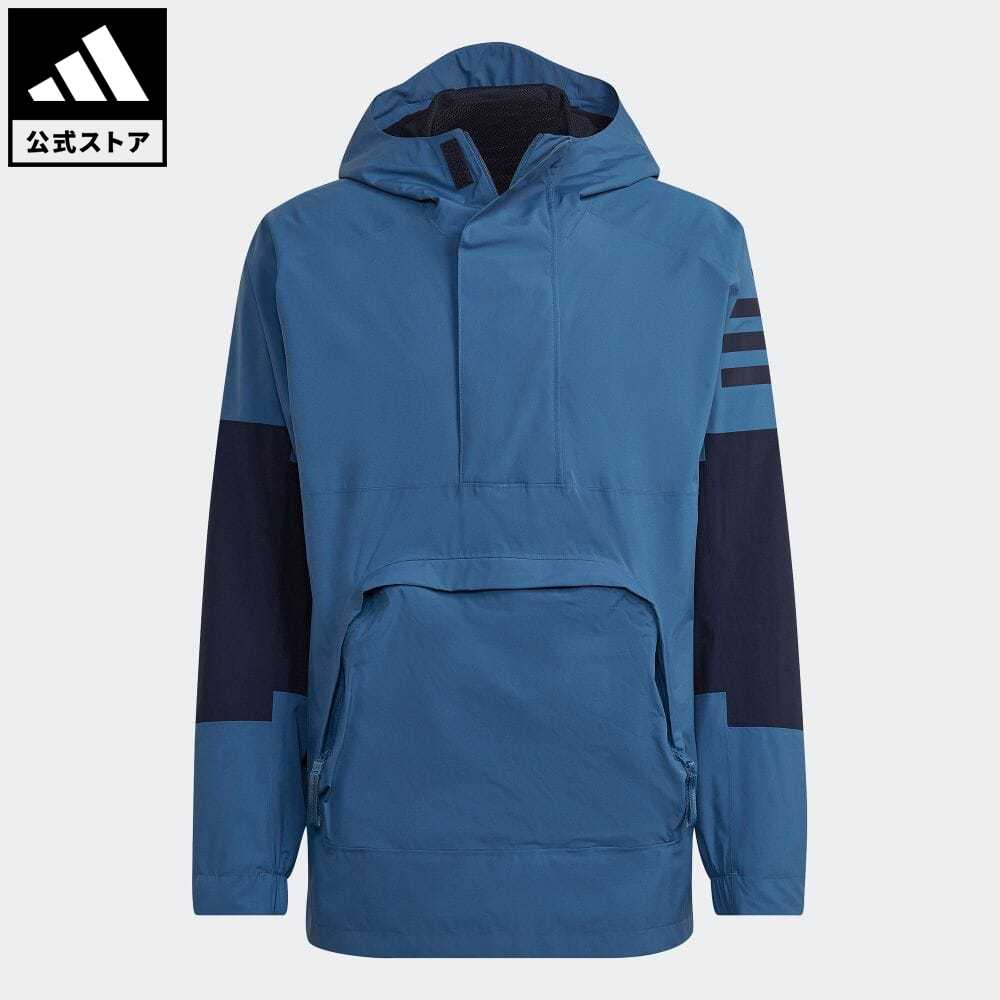 【20%OFFクーポン対象 11/16 10:00〜11/21 23:59】【公式】アディダス adidas 返品可 アウトドア ユーティリタス RAIN. RDY アノラック メンズ ウェア・服 アウター ジャケット 青 ブルー HG8579のサムネイル