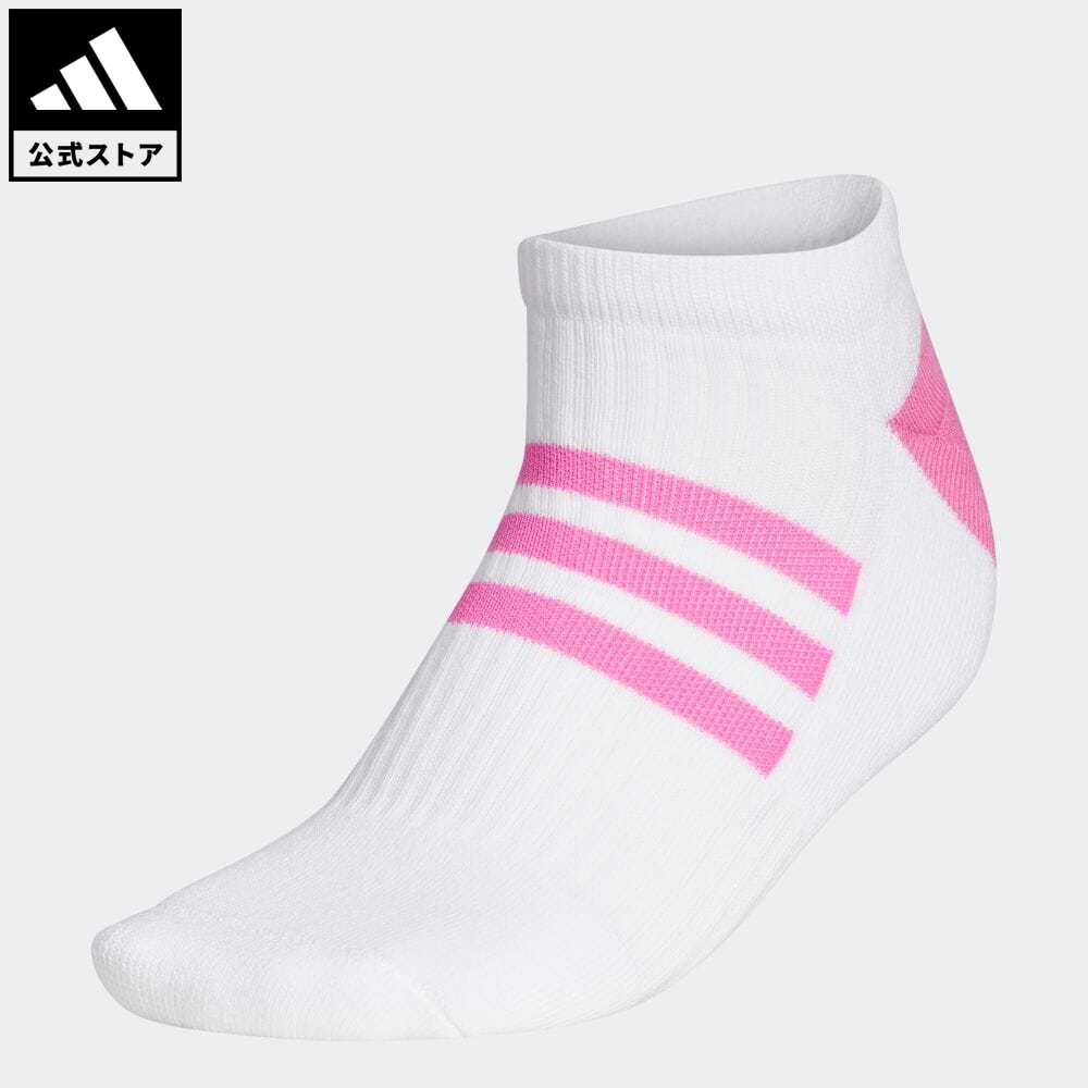 【公式】アディダス adidas 返品可 ゴルフ ローカット スリーストライプソックス レディース アクセサリー ソックス・靴下 アンクルソックス 白 ホワイト GL7860