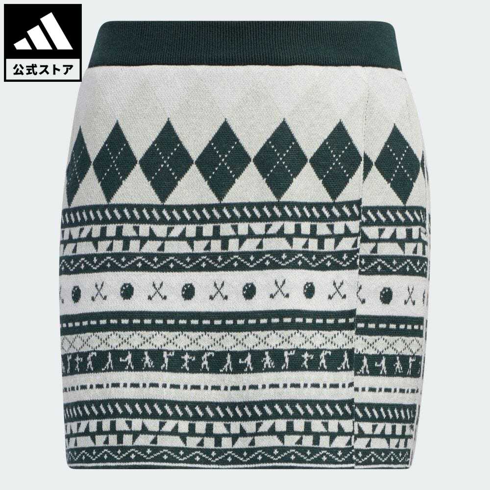 【52%OFF 9/19-9/25】【公式】アディダス adidas 返品可 ゴルフ ヒストリカルパターン ニットスカート レディース ウェア・服 ボトムス スカート 緑 グリーン HC3787 Gnotのサムネイル