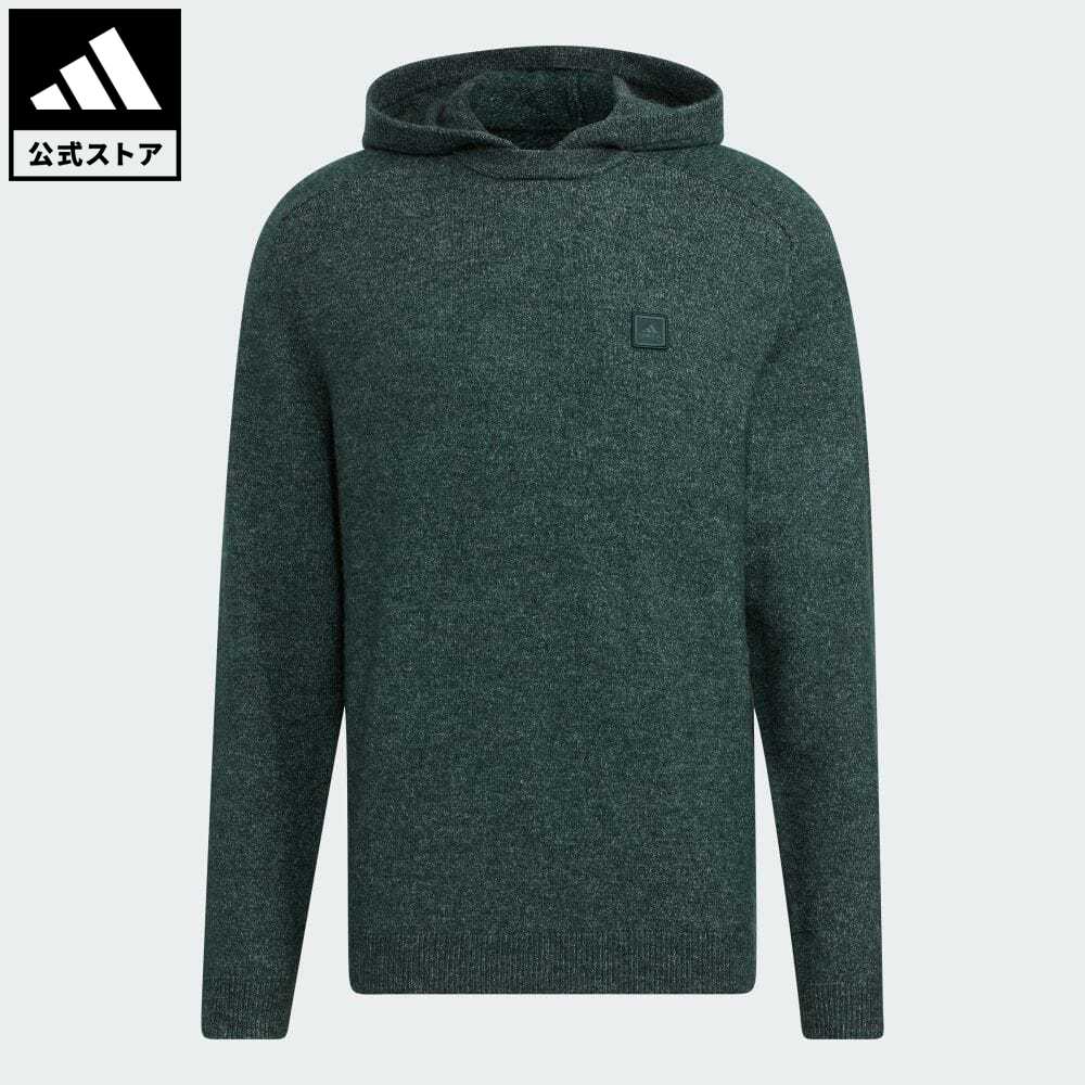 【公式】アディダス adidas 返品可 ゴルフ 長袖プルオーバーセーターフーディー メンズ ウェア 服 トップス パーカー(フーディー) スウェット（トレーナー） 緑 グリーン HG3234 トレーナー Gnot