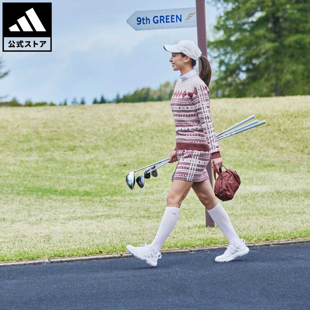 【公式】アディダス adidas 返品可 ゴルフ ヒストリカルパターン 長袖クルーネックセーター レディース ウェア 服 トップス セーター 赤 レッド HG8213 Gnot