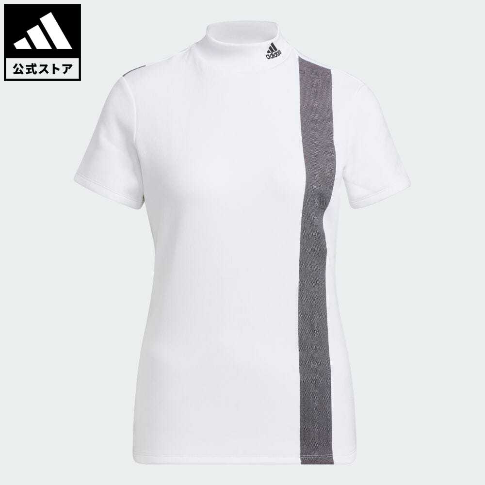 【50%OFF 6/20-6/26】【公式】アディダス adidas 返品可 ゴルフ ビッグアディダスロゴ 半袖モックネックシャツ レディース ウェア・服 トップス シャツ 白 ホワイト HG8253 Gnotのサムネイル