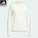 【公式】アディダス adidas 返品可 ゴルフ スリーストライプス 長袖クルーネックセーター レディース ウェア・服 トップス セーター 白 ホワイト HN4578 Gnot