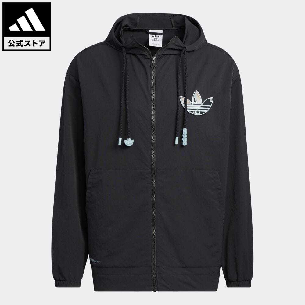 【50%OFFクーポン対象 11/16 10:00〜11/21 23:59】【公式】アディダス adidas 返品可 アディカラー ウインドブレーカー オリジナルス メンズ ウェア・服 アウター ジャケット 黒 ブラック HS2018のサムネイル