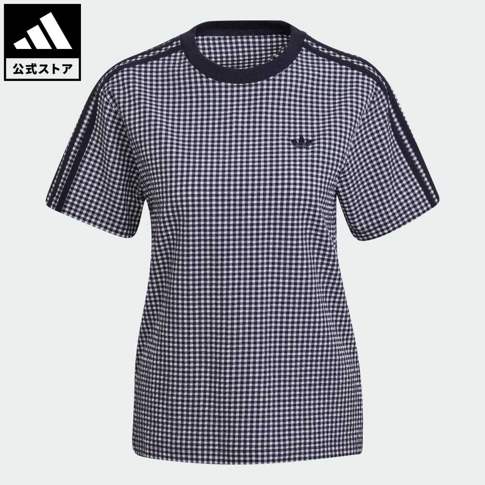 【公式】アディダス adidas 返品可 ギンガム 半袖Tシャツ オリジナルス レディース ウェア・服 トップス Tシャツ 白 ホワイト HB9454 半袖のサムネイル