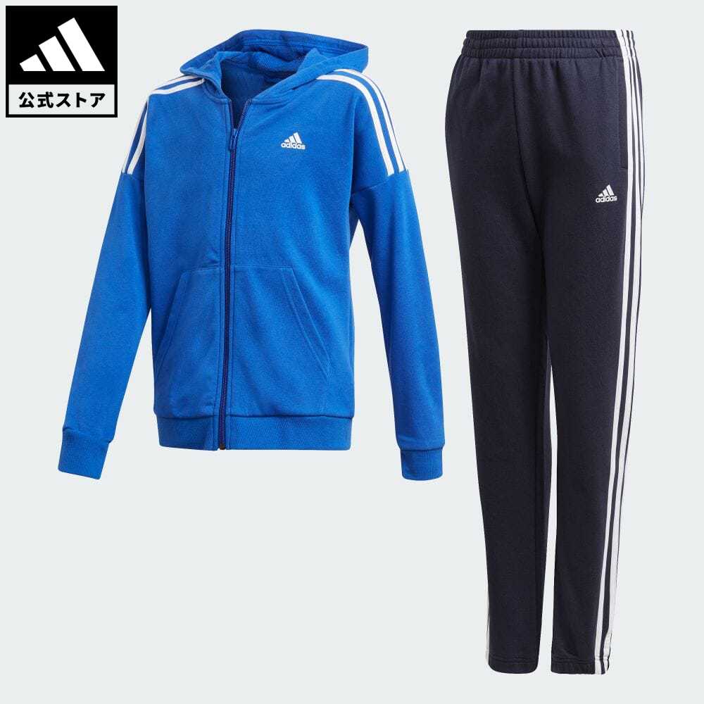 【公式】アディダス adidas 返品可 トラックスーツ（ジャージセットアップ） / Track Suit スポーツウェア キッズ／子供用 ウェア・服 セットアップ ジャージ 青 ブルー GK3234 上下 eoss23ssのサムネイル
