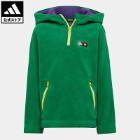 【公式】アディダス adidas 返品可 adidas × Classic LEGO ウィンター ポーラーフリース フード付きトラックトップ スポーツウェア キッズ/子供用 ウェア・服 トップス パーカー(フーディー) スウェット(トレーナー) 緑 グリーン HM2236 トレーナー