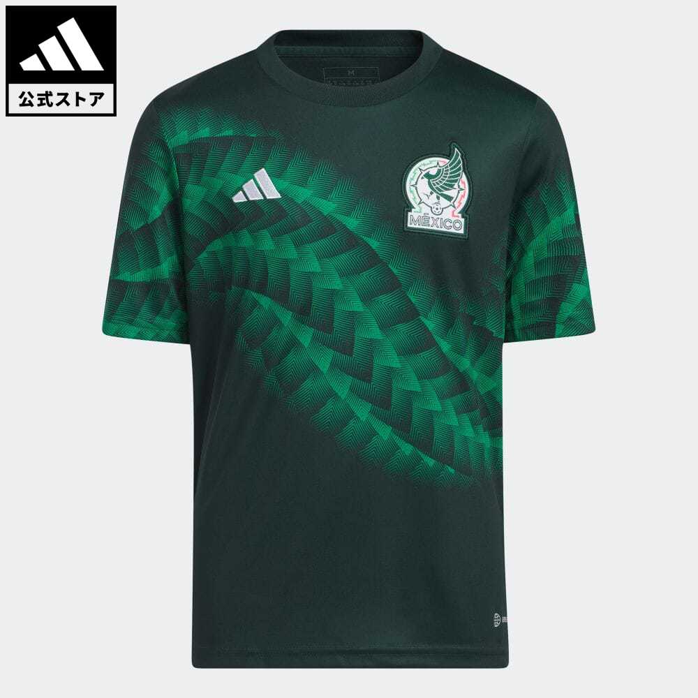 【公式】アディダス adidas 返品可 サッカー メキシコ代表 プレマッチジャージー キッズ／子供用 ウェア・服 トップス ユニフォーム 緑 グリーン HF1369のサムネイル