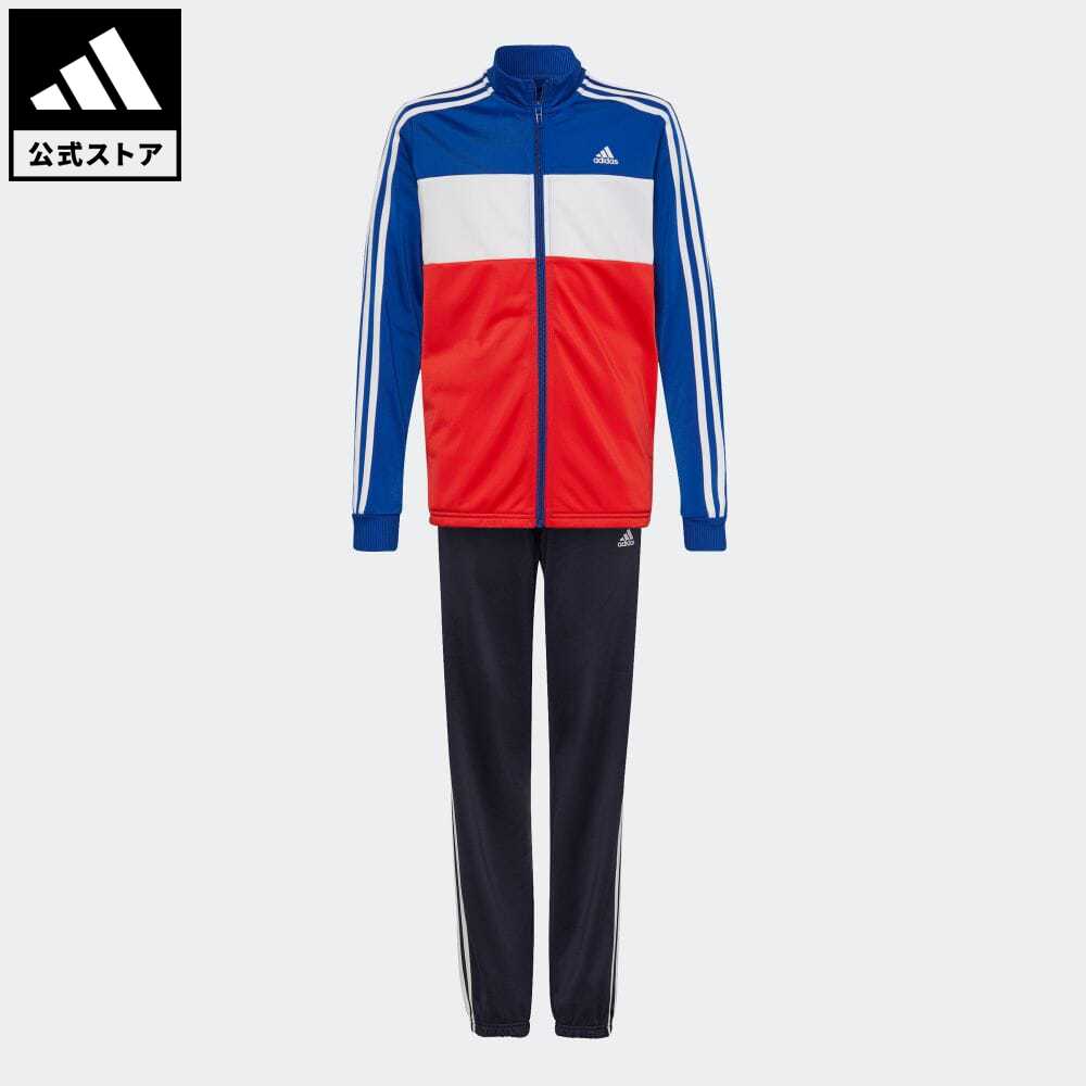 【公式】アディダス adidas 返品可 アディダス エッセンシャルズ トラックスーツ（ジャージセットアップ） / adidas Essentials Track Suit スポーツウェア キッズ／子供用 ウェア・服 セットアップ ジャージ 青 ブルー HP1451 上下のサムネイル
