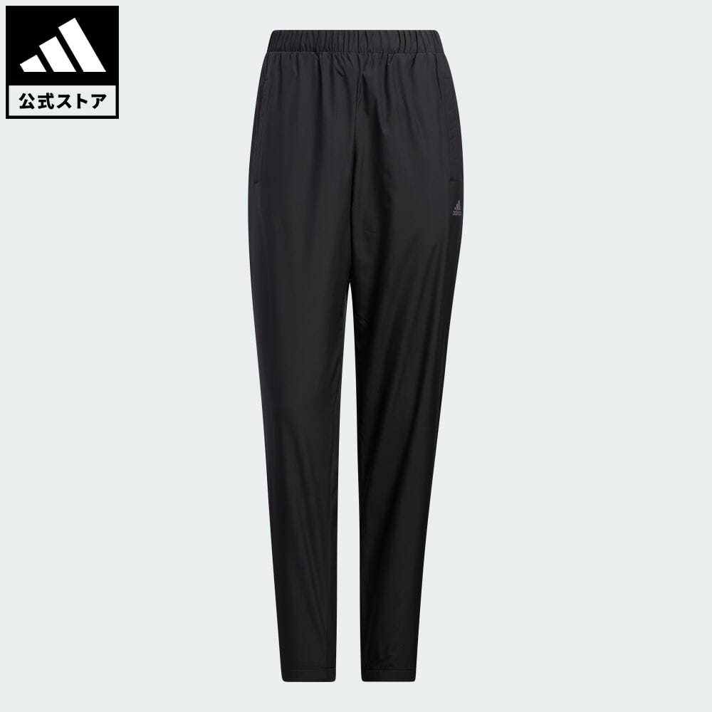 【公式】アディダス adidas 返品可 カラーブロック ウインドパンツ スポーツウェア レディース ウェア・服 ボトムス ジャージ パンツ 黒 ブラック HM4989 下