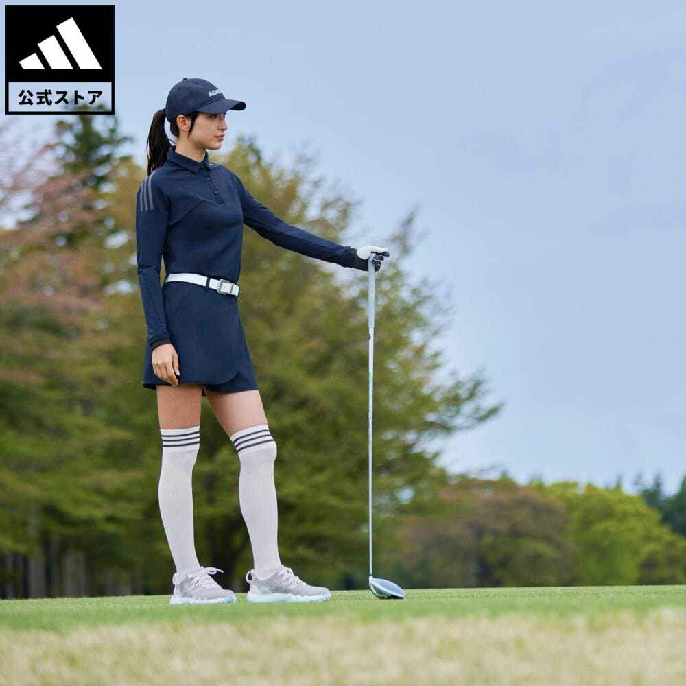 【公式】アディダス adidas 返品可 ゴルフ COLD.RDY 保温 長袖ストレッチボタンダウンシャツ レディース ウェア 服 トップス ポロシャツ 青 ブルー HG1721 Gnot