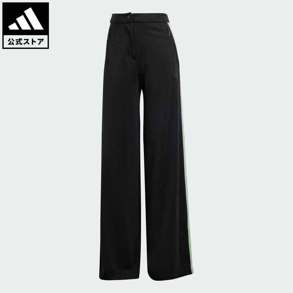 【公式】アディダス adidas 返品可 ワイドレッグパンツ オリジナルス レディース ウェア・服 ボトムス パンツ 黒 ブラック HM1524のサムネイル