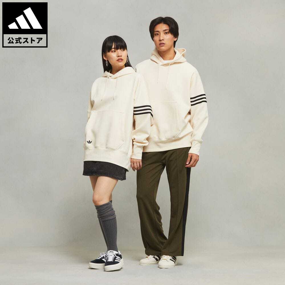 【20%OFFクーポン対象 5/17 10:00〜5/20 23:59】【公式】アディダス adidas 返品可 アディカラー Neuclassics パーカー オリジナルス メンズ ウェア・服 トップス パーカー(フーディー) スウェット（トレーナー） 白 ホワイト HM1870 トレーナー p0517