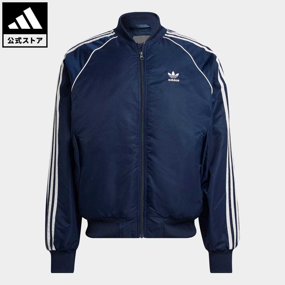【公式】アディダス adidas 返品可 キルティング SST ボンバージャケット オリジナルス メンズ ウェア・服 アウター ジャケット 青 ブルー HL9202 win_coのサムネイル