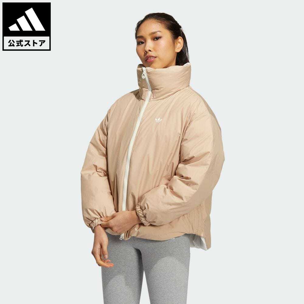 【公式】アディダス adidas 返品可 リバーシブルダウンジャケット オリジナルス レディース ウェア・服 アウター ダウン 白 ホワイト HS9500 ダウンジャケット wt22fw