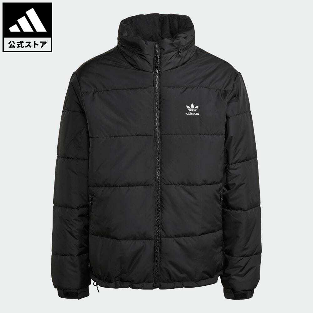 【公式】アディダス adidas 返品可 エッセンシャルズ パデッド パファージャケット オリジナルス メンズ ウェア・服 アウター ジャケット 黒 ブラック HL9190 win_co