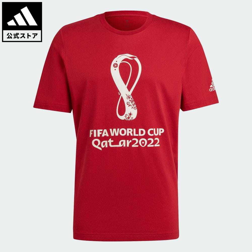 【公式】アディダス adidas 返品可 サッカー FIFAワールドカップ2022グラフィック半袖Tシャツ メンズ ウェア・服 トップス Tシャツ 赤 レッド HD6366 半袖 es23fwのサムネイル
