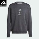 【公式】アディダス adidas 返品可 サッカー FIFAワールドカップ2022公式エンブレム スウェットシャツ メンズ ウェア・服 トップス スウェット（トレーナー） グレー HD6390