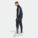 【公式】アディダス adidas 返品可 スリム ジップ トラックスーツ スポーツウェア メンズ ウェア・服 セットアップ ジャージ 青 ブルー HK4467 上下