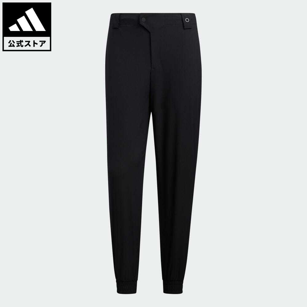 【公式】アディダス adidas 返品可 ゴルフ ストレッチドビー 撥水 ワイドシルエットジョガーパンツ メンズ ウェア・服 ボトムス パンツ 黒 ブラック HG3253