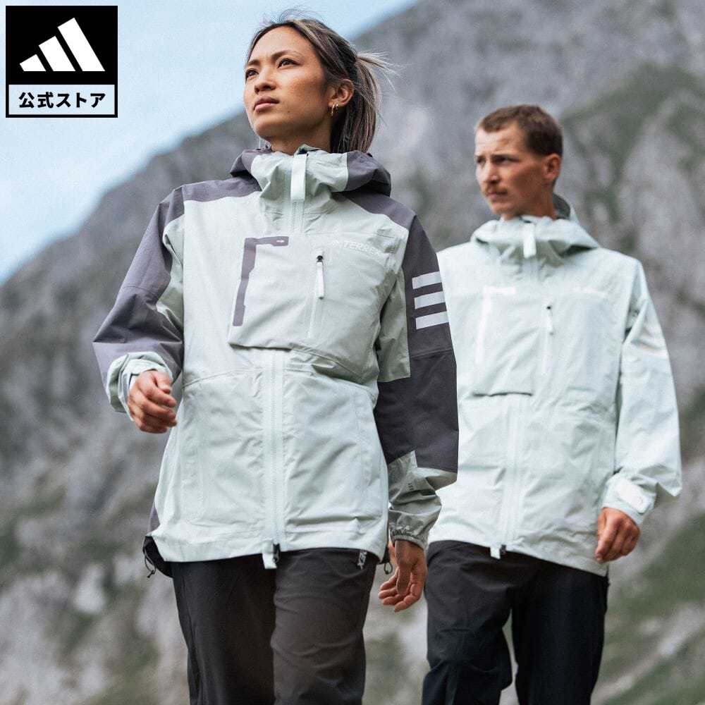 【70%OFFクーポン対象 11/16 10:00〜11/21 23:59】【公式】アディダス adidas 返品可 アウトドア テレックス XPLORIC RAIN. RDY マウンテンジャケット アディダス テレックス レディース ウェア・服 アウター ジャケット 緑 グリーン HH9273のサムネイル