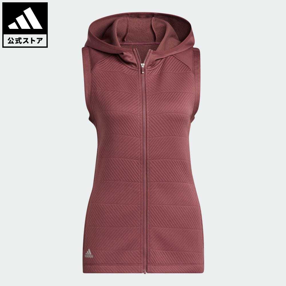 【公式】アディダス adidas 返品可 ゴルフ COLD. RDY 保温 フルジップフーディーベスト レディース ウェア・服 アウター ベスト 赤 レッド HG4510 Gnot