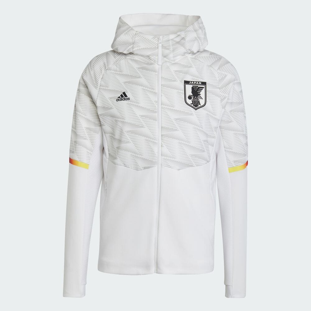 【公式】アディダス adidas 返品可 サッカー アディダス サッカー日本代表 ゲームデー フルジップ トラベルフーディー メンズ ウェア・服 トップス パーカー(フーディー) ジャージ 白 ホワイト IC1575 トレーナーネット通販 サッカー 用品 セール