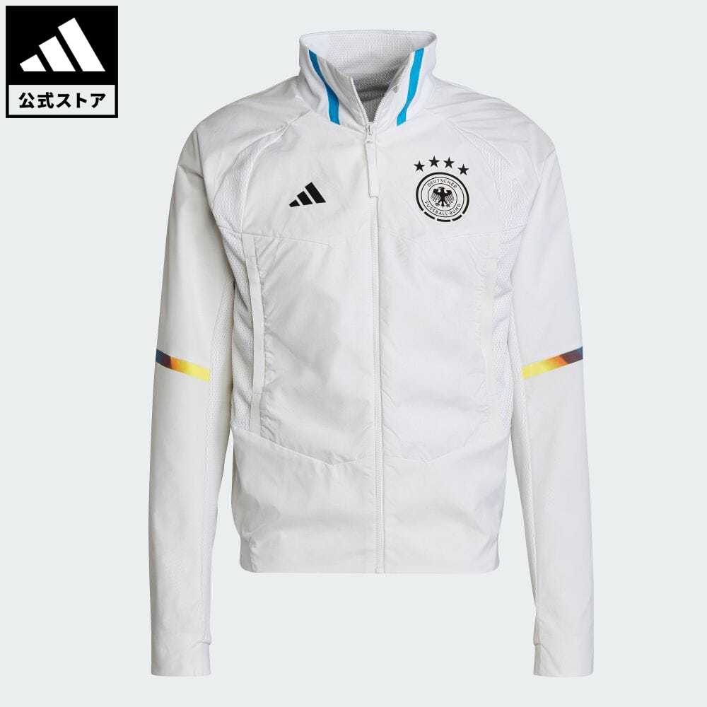 【70%OFF】 【公式】アディダス adidas 返品可 サッカー ドイツ代表 ゲームデー アンセムジャケット メンズ ウェア・服 トップス ジャージ 白 ホワイト IC4379 p1204のサムネイル