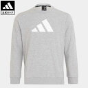 【公式】アディダス adidas 返品可 フューチャーアイコン クルー スウェットシャツ スポーツウェア メンズ ウェア 服 トップス スウェット（トレーナー） グレー HA1393