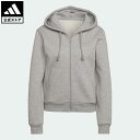 【公式】アディダス adidas 返品可 ALL SZN フリース フルジップパーカー スポーツウェア レディース ウェア 服 トップス パーカー(フーディー) ジャージ グレー HJ8010 トレーナー