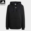 アディダス 【公式】アディダス adidas 返品可 アディカラー エッセンシャルズ フリースパーカー オリジナルス レディース ウェア・服 トップス パーカー(フーディー) スウェット（トレーナー） 黒 ブラック IA6420 トレーナー p0420