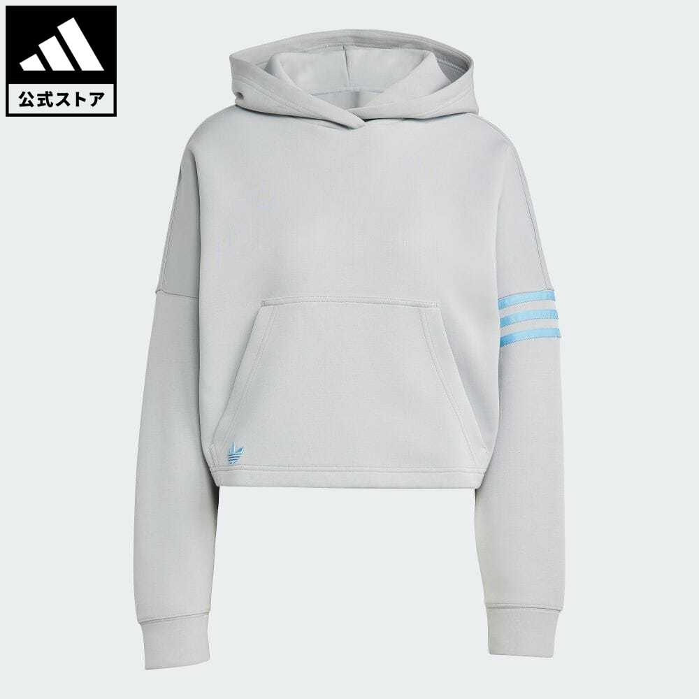 【30%OFF 3/4-3/11】 【公式】アディダス adidas 返品可 アディカラー Neuclassics パーカー オリジナルス レディース ウェア・服 トップス パーカー(フーディー) スウェット（トレーナー） グレー IB5923 トレーナー p0304のサムネイル