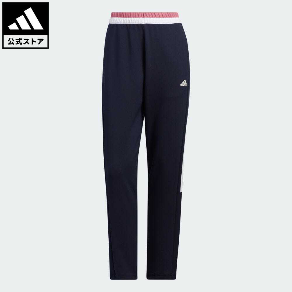 アディダス adidas 返品可 カラーブロック トラックパンツ スポーツウェア レディース ウェア・服 ボトムス ジャージ パンツ 青 ブルー IA5216 下