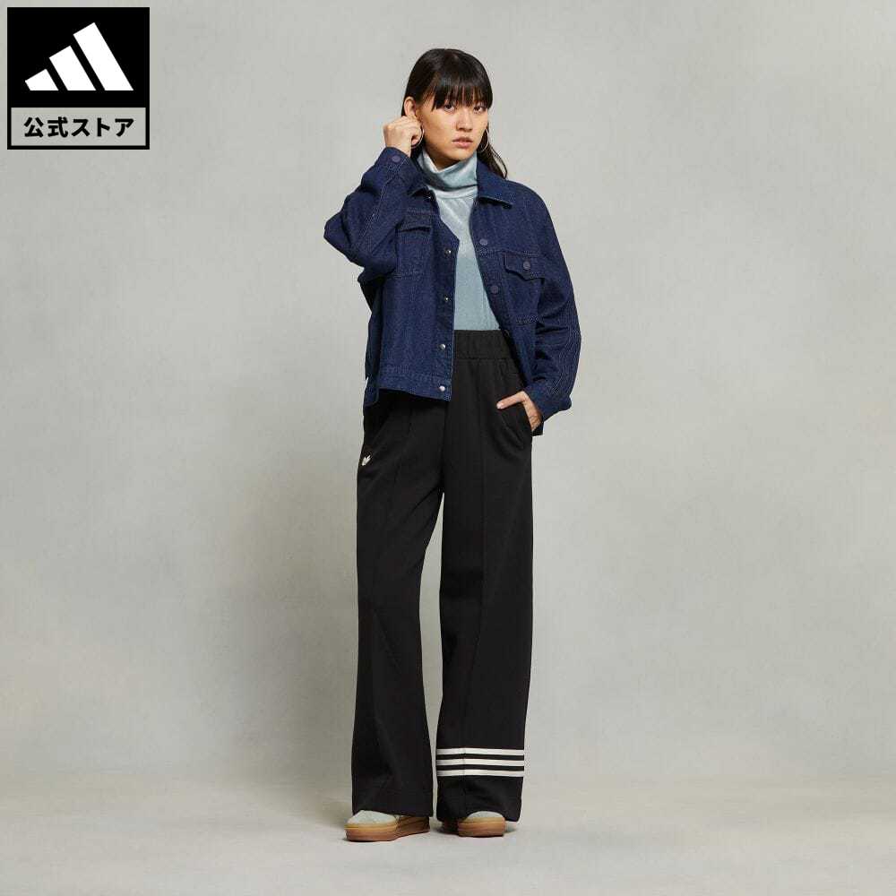 【公式】アディダス adidas 返品可 アディカラー Neuclassics トラックパンツ（ジャージ） オリジナルス レディース ウェア・服 ボトムス パンツ 黒 ブラック IB7307のサムネイル