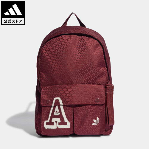 【公式】アディダス adidas 返品可 トレフォイル ジャカード モノグラムバックパック オリジナルス レディース アクセサリー バッグ・カバン バックパック/リュックサック 赤 レッド IC2087 リュック