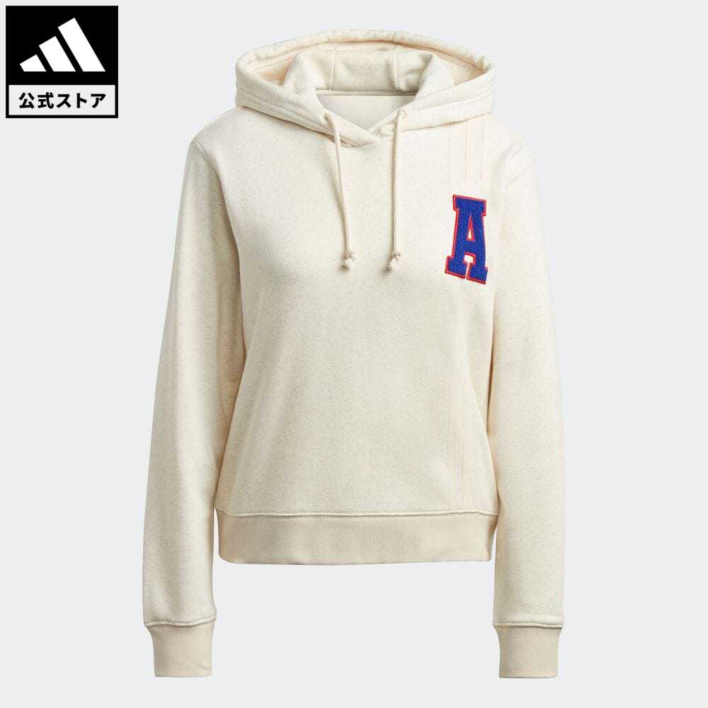 【公式】アディダス adidas 返品可 オリジナルス スモールロゴ パーカー オリジナルス レディース ウェア・服 トップス パーカー(フーディー) スウェット（トレーナー） 白 ホワイト IC5229 トレーナーのサムネイル