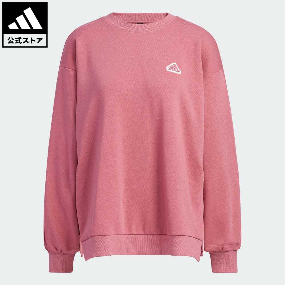 【公式】アディダス adidas 返品可 オーバーサイズフィット スウェット スポーツウェア レディース ウェア・服 トップス スウェット（トレーナー） ピンク IA5226のサムネイル