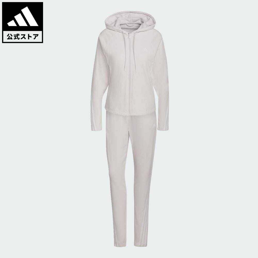 【公式】アディダス adidas 返品可 アディダス スポーツウェア エナジャイズ トラックスーツ スポーツウェア レディース ウェア・服 セットアップ ジャージ ピンク HD9027 上下のサムネイル
