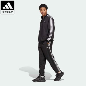 【1,000円OFFクーポン対象 12/4 20:00〜12/11 01:59】【公式】アディダス adidas 返品可 スリーストライプス ウーブントラック スーツ スポーツウェア メンズ ウェア・服 セットアップ ジャージ 黒 ブラック IC6750 上下 p1210